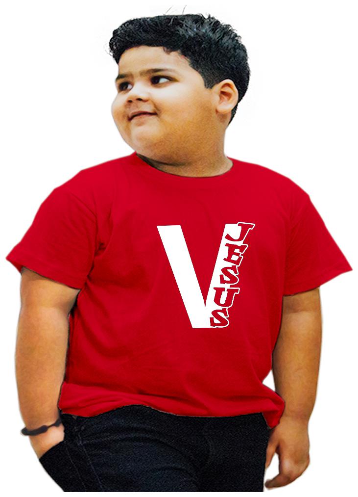 

HEYUZE Boy Cotton Printed T-shirt - Red