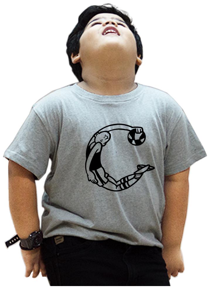 

HEYUZE Boy Cotton Printed T-shirt - Grey