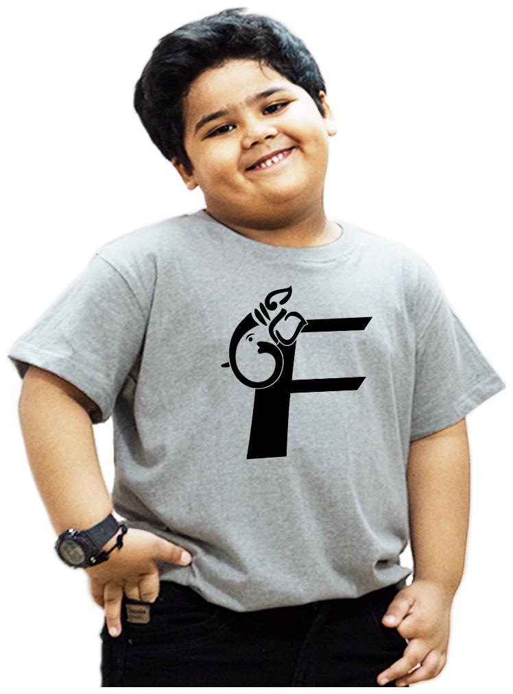 

HEYUZE Boy Cotton Printed T-shirt - Grey