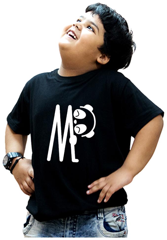 

HEYUZE Boy Cotton Solid T-shirt - Black