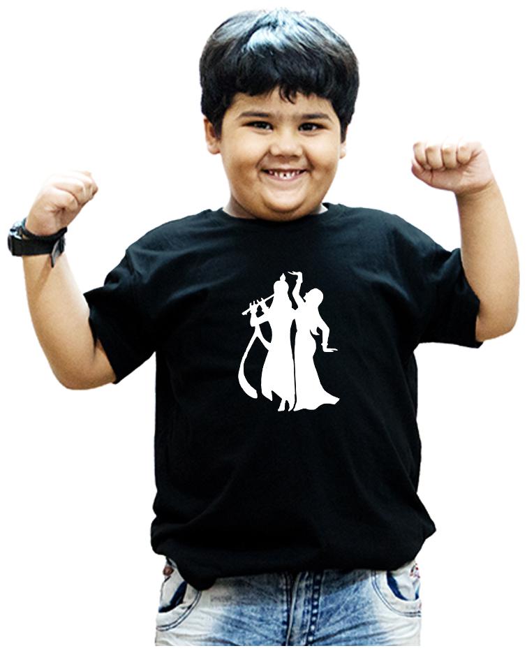 

HEYUZE Boy Cotton Solid T-shirt - Black