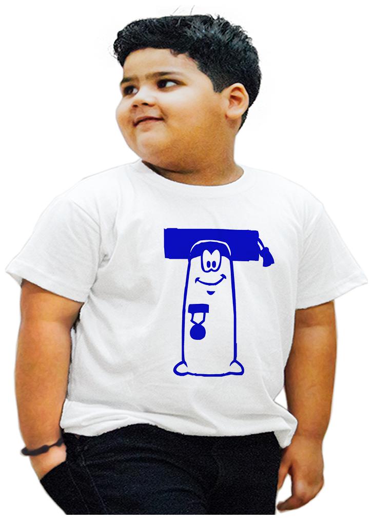 

HEYUZE Boy Cotton Printed T-shirt - White