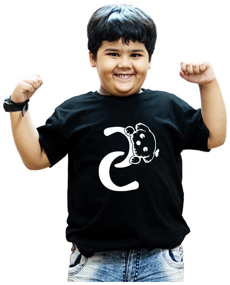 

HEYUZE Boy Cotton Solid T-shirt - Black