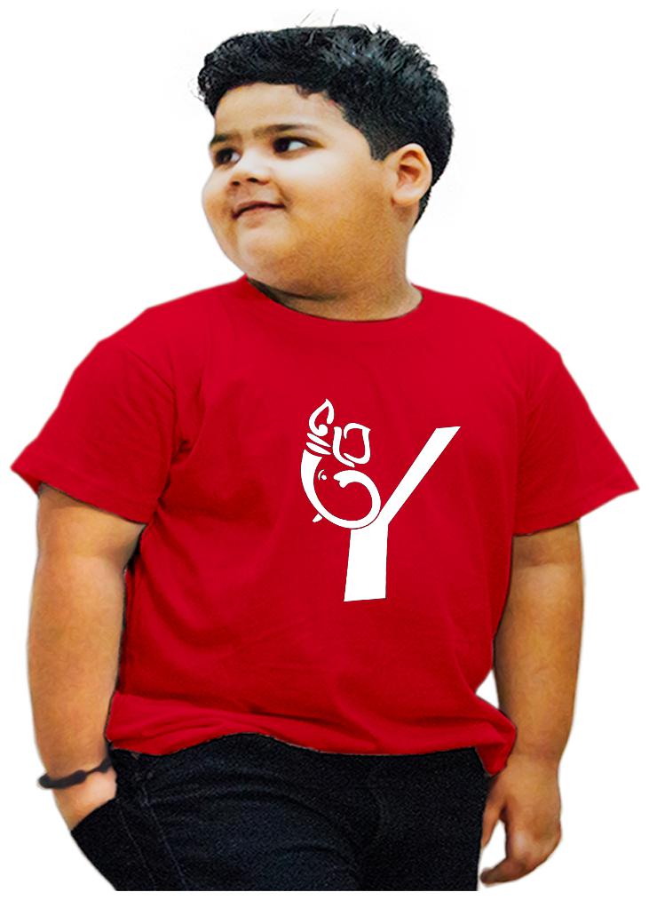 

HEYUZE Boy Cotton Printed T-shirt - Red