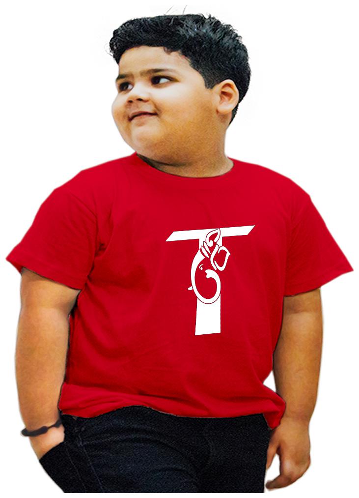 

HEYUZE Boy Cotton Printed T-shirt - Red