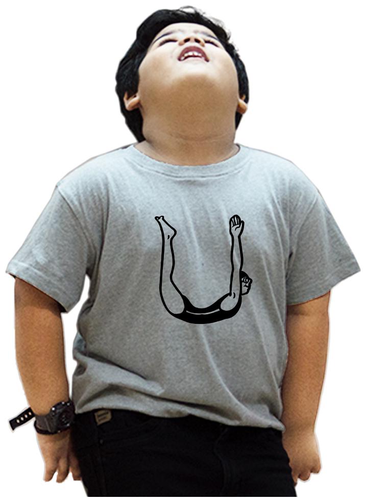 

HEYUZE Boy Cotton Printed T-shirt - Grey