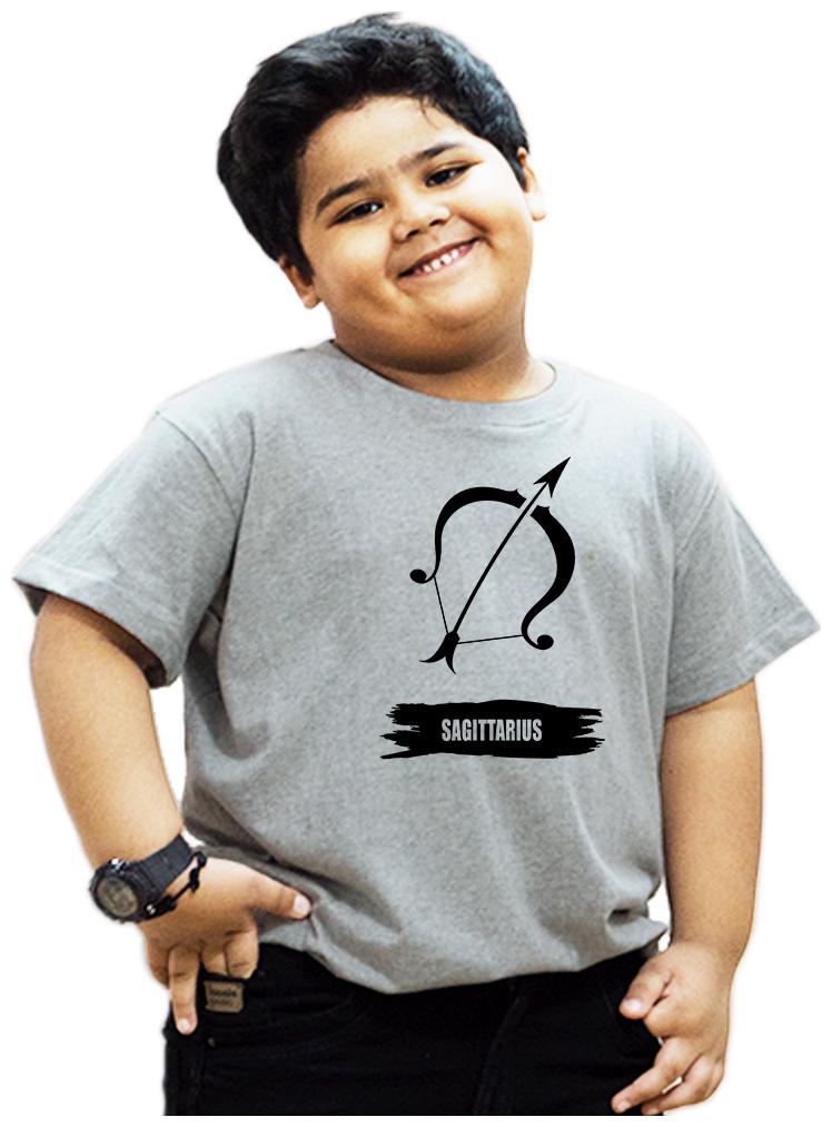 

HEYUZE Boy Cotton Solid T-shirt - Grey