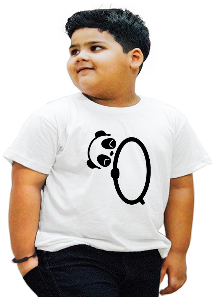 

HEYUZE Boy Cotton Printed T-shirt - White