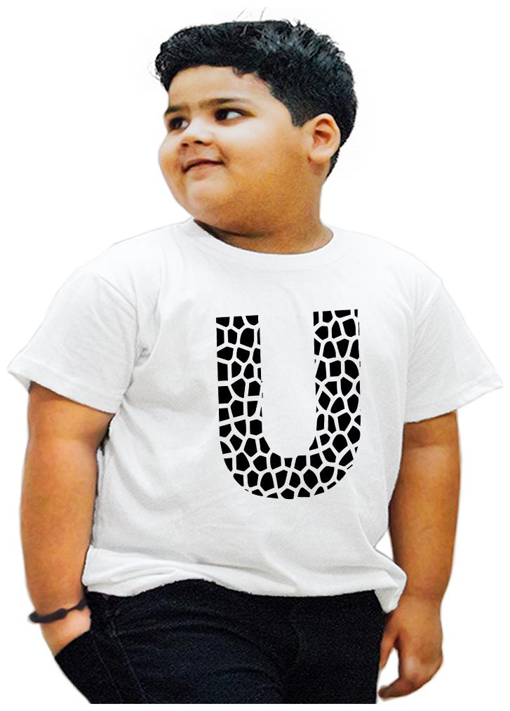 

HEYUZE Boy Cotton Printed T-shirt - White