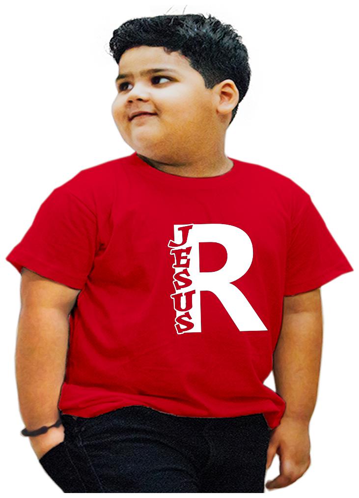 

HEYUZE Boy Cotton Printed T-shirt - Red
