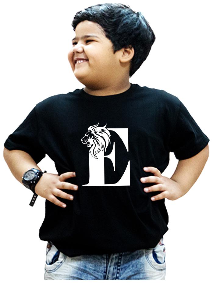

HEYUZE Boy Cotton Printed T-shirt - Black