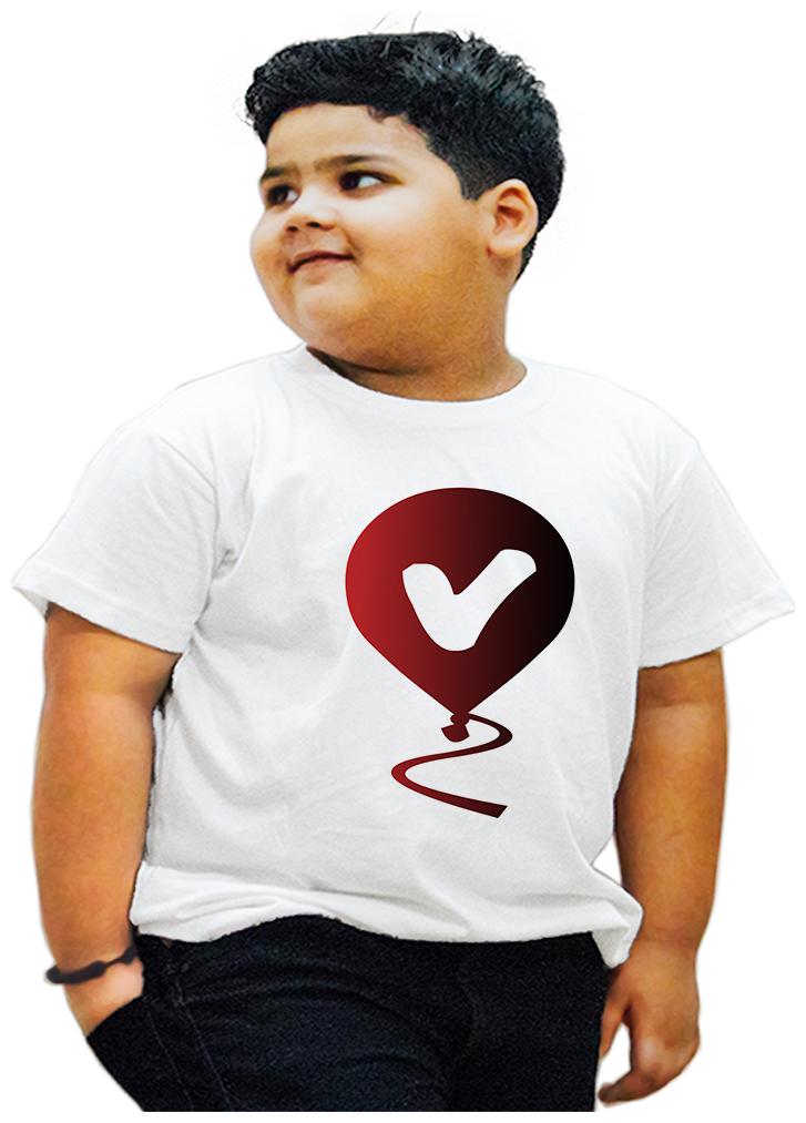 

HEYUZE Boy Cotton Printed T-shirt - White