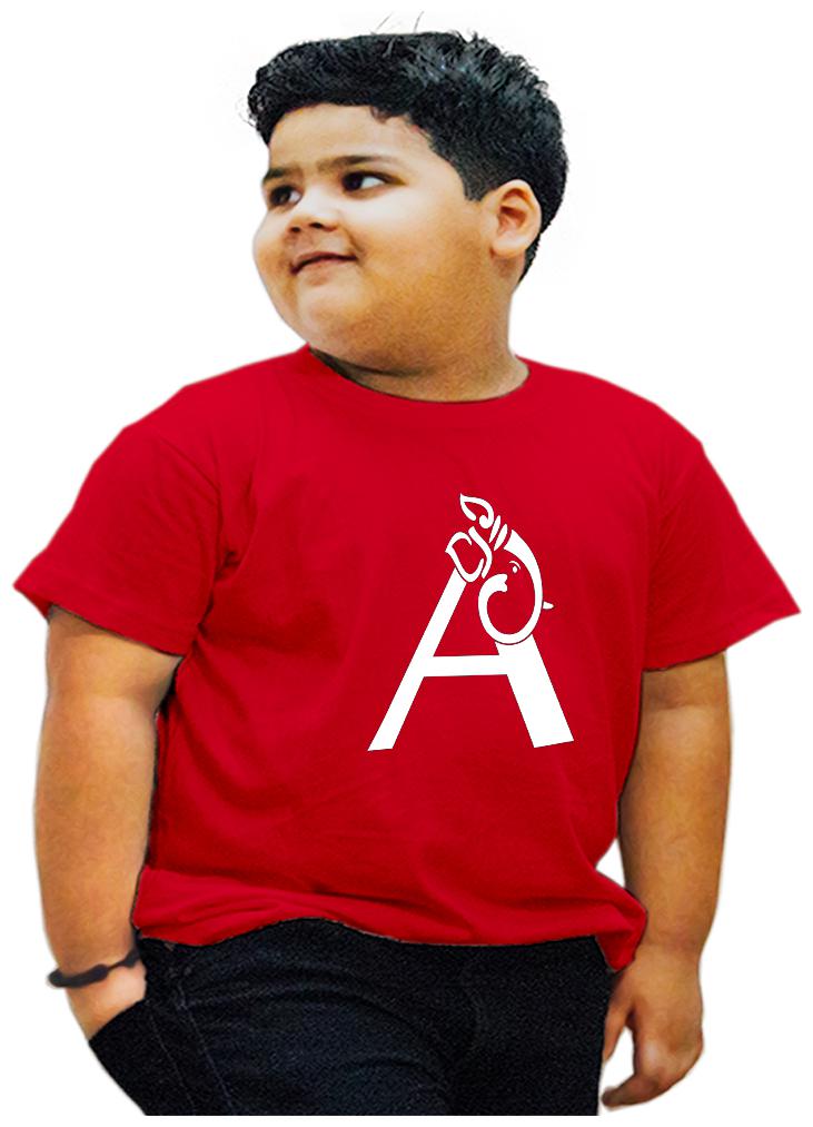 

HEYUZE Boy Cotton Printed T-shirt - Red