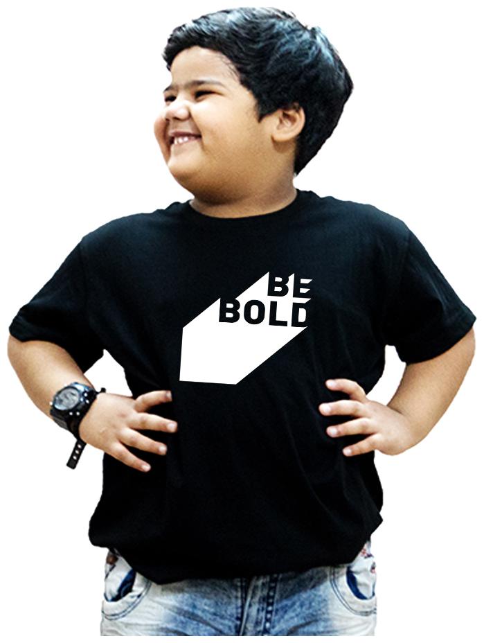 

HEYUZE Boy Cotton Printed T-shirt - Black
