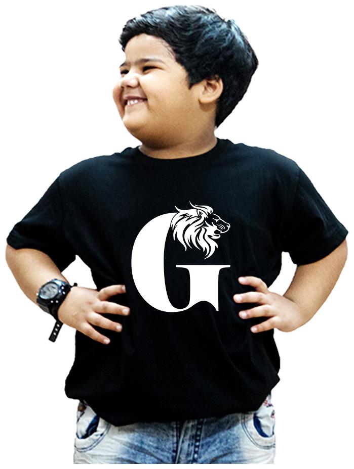 

HEYUZE Boy Cotton Printed T-shirt - Black