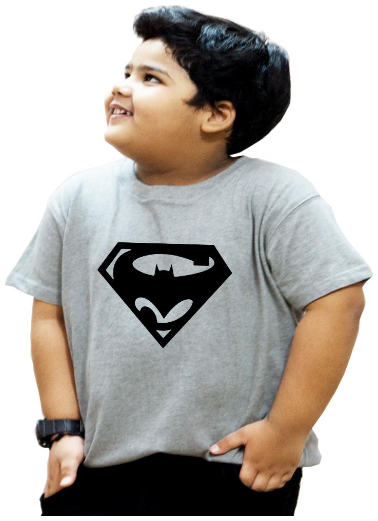 

HEYUZE Boy Cotton Solid T-shirt - Grey