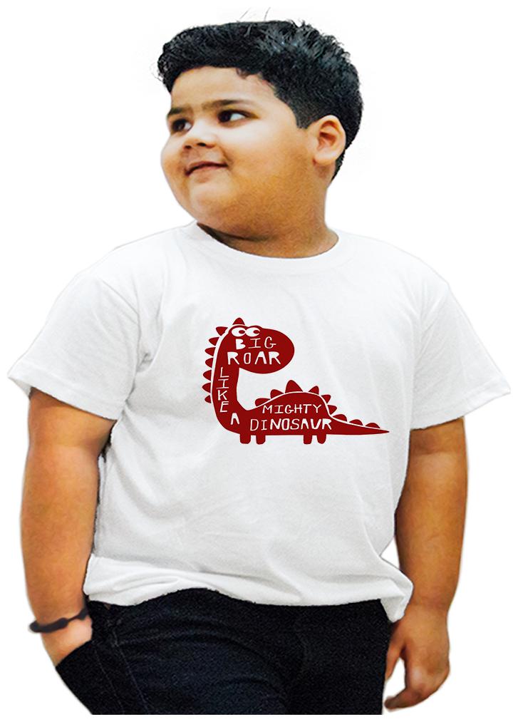

HEYUZE Boy Cotton Printed T-shirt - White