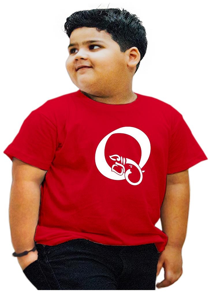 

HEYUZE Boy Cotton Printed T-shirt - Red
