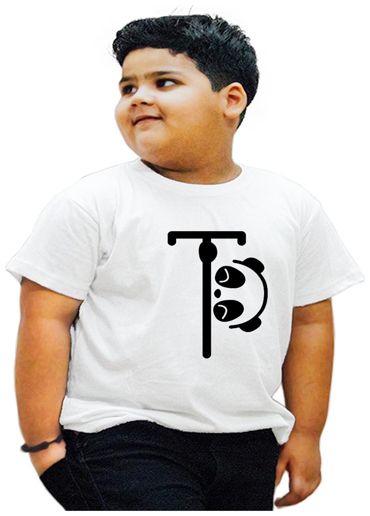 

HEYUZE Boy Cotton Printed T-shirt - White