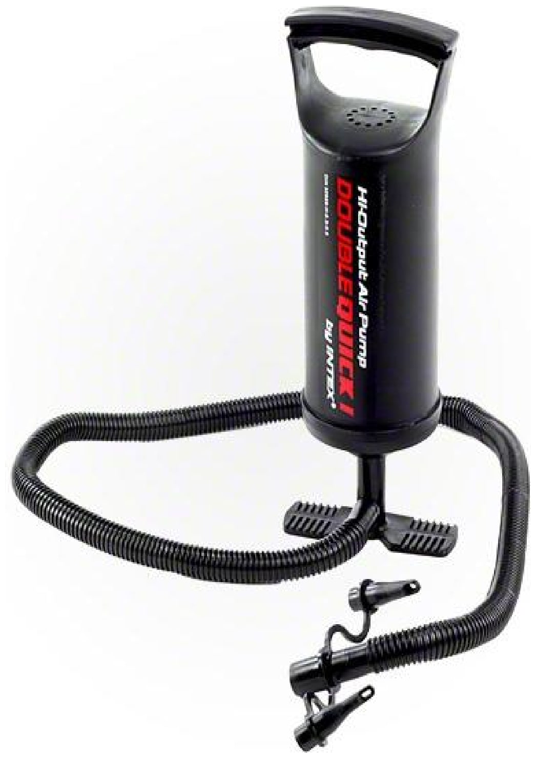 

High Output Double Quick Hand Pump - Air Pump For Inflatable Bath Pool And Sofa Toys (Black) 1Pc