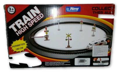 

High Speed Metro with Round Track Battery Operated Train Set With Head Light WWQ-28