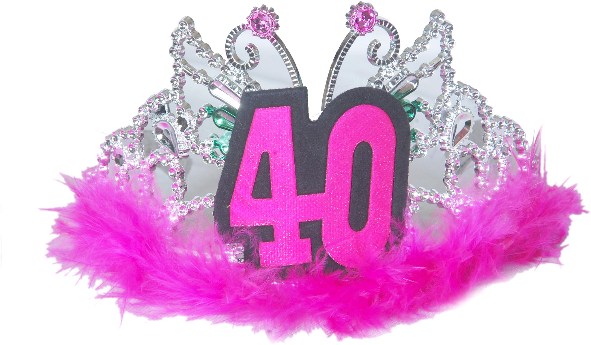 

Hippity Hop 40th Birthday Party Crown Hairband Accessories for Theme Parties and Celebrations Costume Wearable Prop