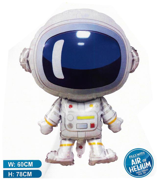 

HIPPITY HOP Big Size (XL) 1 pcs Space Theme Astronaut Foil Balloons Air Balloon(Astronaut) 78cm x 60 cm