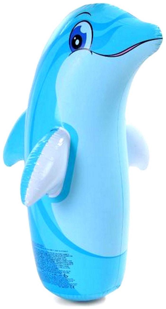 

Hit me dolphin for kids Inflatable Bouncer Inflatable Bouncer (Pack of 1) Blue Color