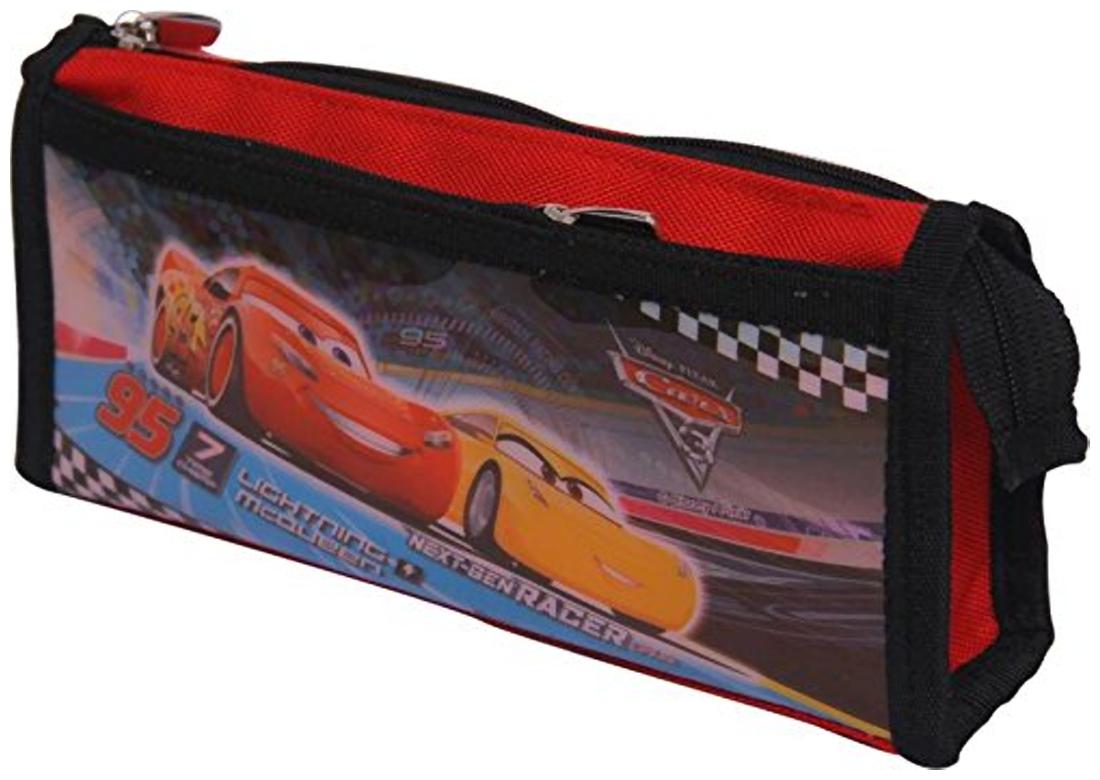 

HMI GENUINE Disney Cars Double Pocket Pvc Polyester Pencil Bag Pouch