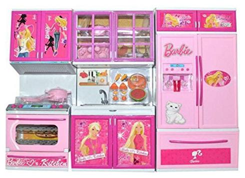 

Home Need Beautiful Pink Barbie Kitchen Play Set