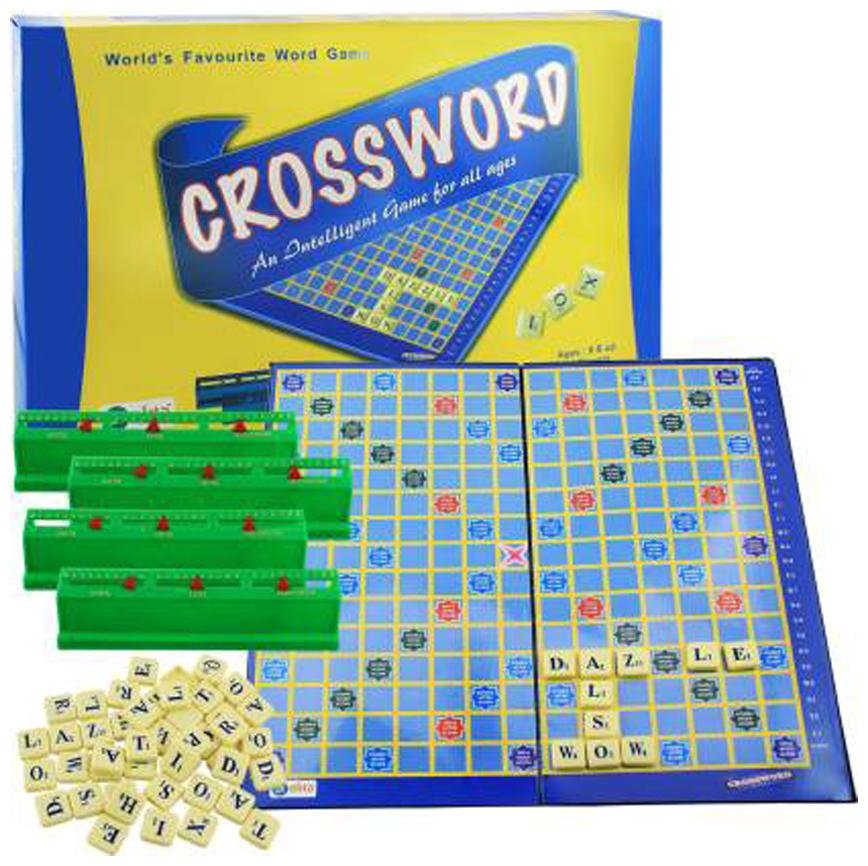 

Honeybun Crossword Game with Folding Board Game Set for Kids and Adults