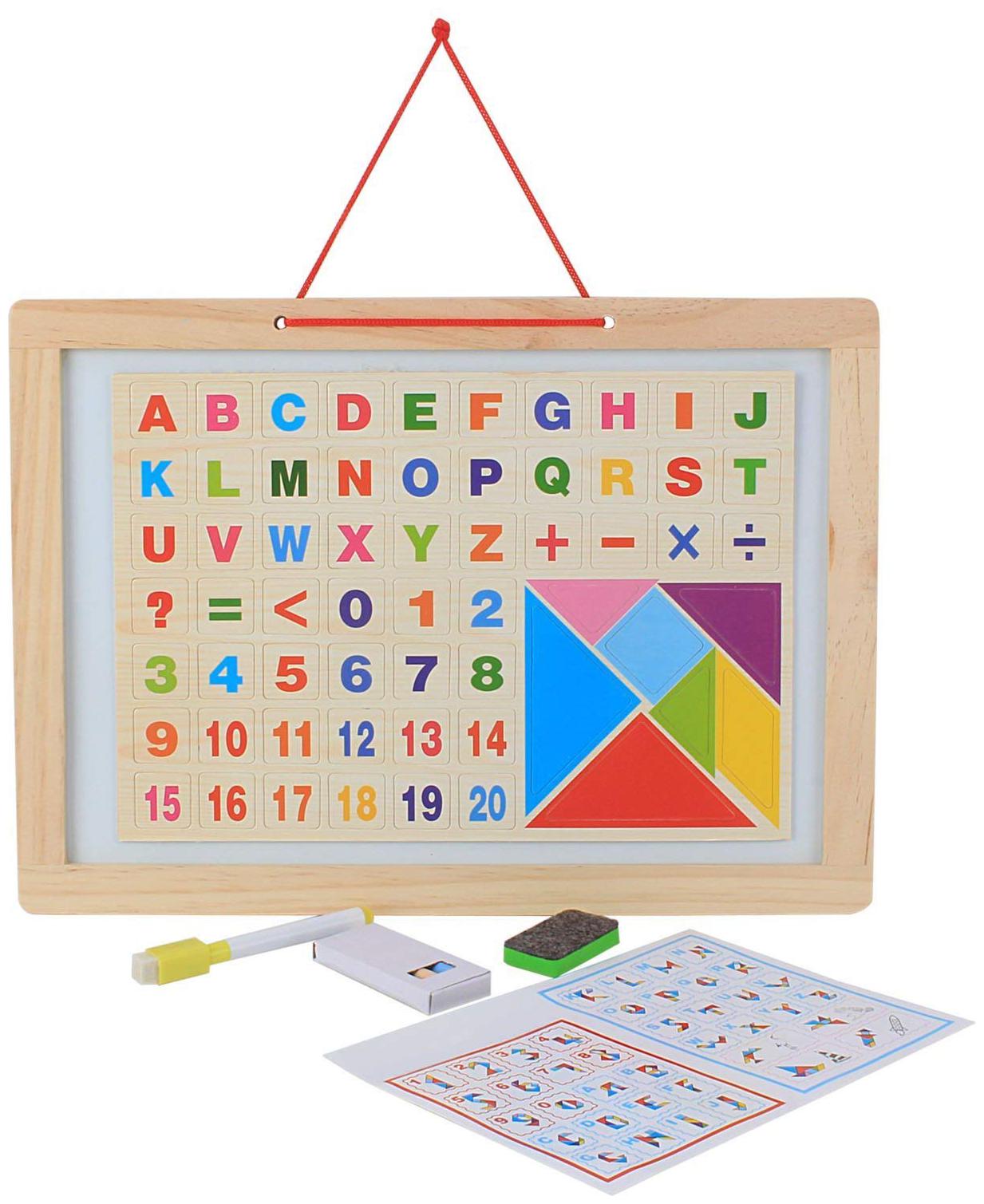 

Honeybun Double Sided 2 in 1 Magnetic Sketchpad Writing Learning Board Toy for Kids