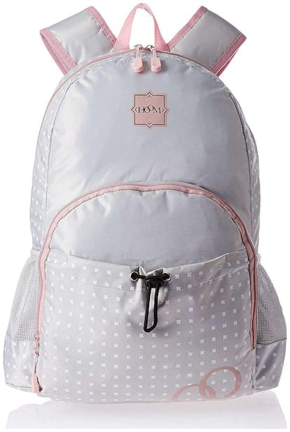 HOOM Teenage Backpack;High School Bags Backpack;Laptop Bag Shoulder Bag;Light Weight (Grey)