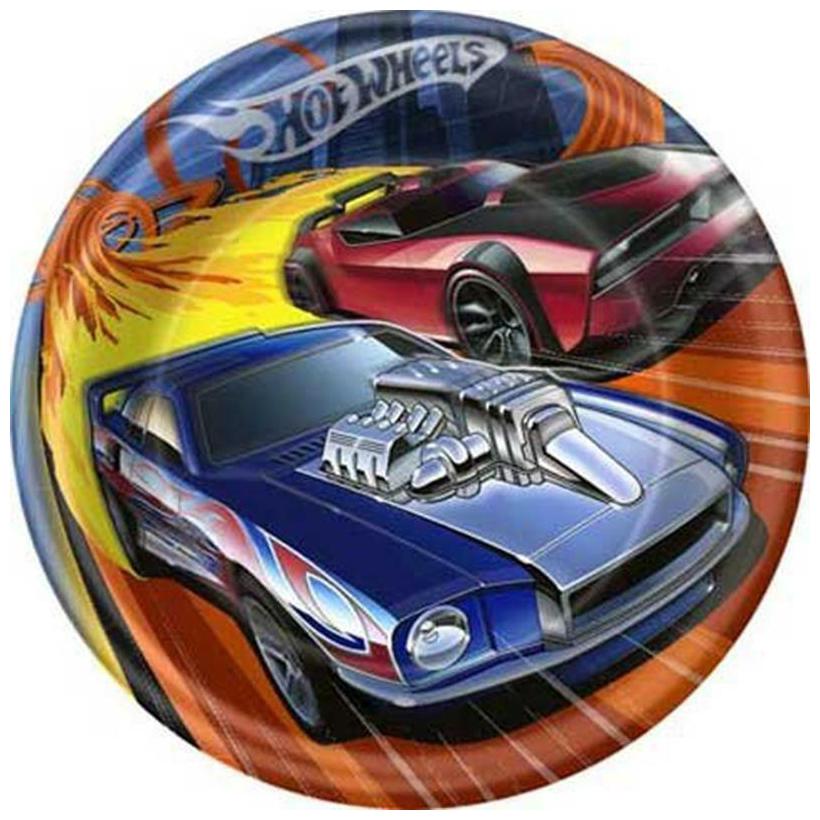

Hot Wheels High Speed Lunch Dinner Plates 8 Per Package Birthday Party Supplies