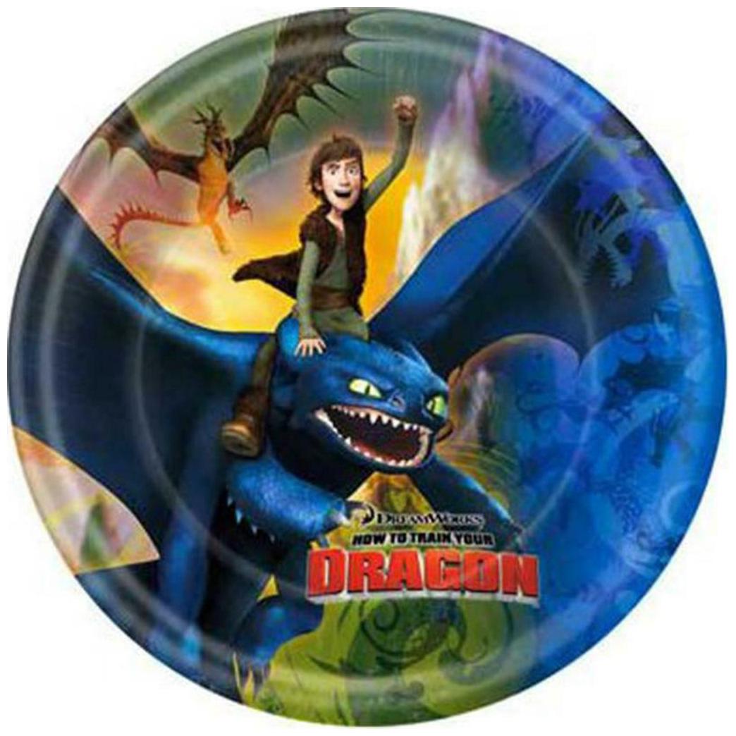 

How To Train Your Dragon Dessert Plates 8 Count Birthday Party Supplies
