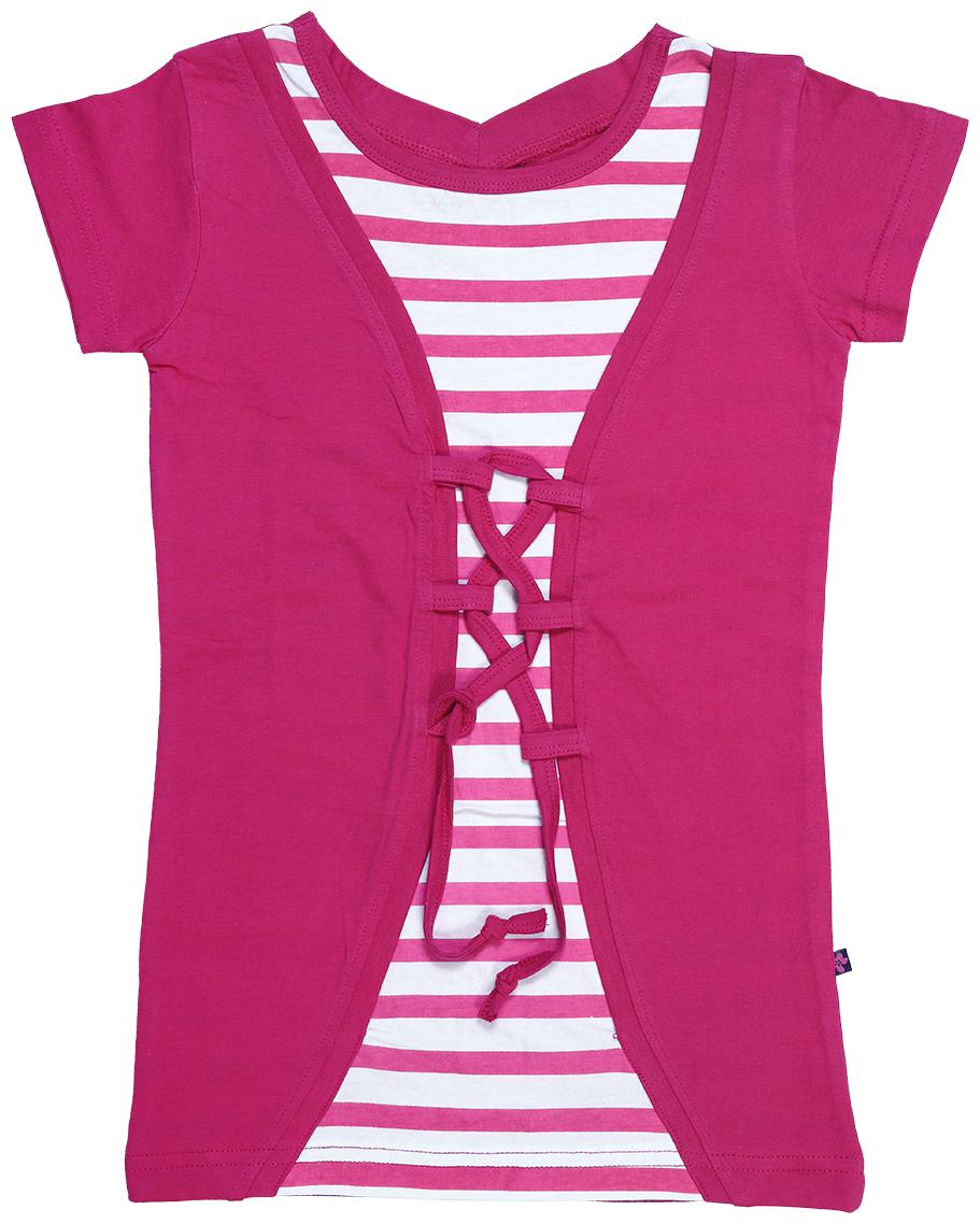 

INDIAN FLOWER Girl Cotton Printed Top - Pink