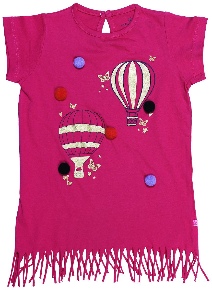 

INDIAN FLOWER Girl Cotton Printed Top - Pink