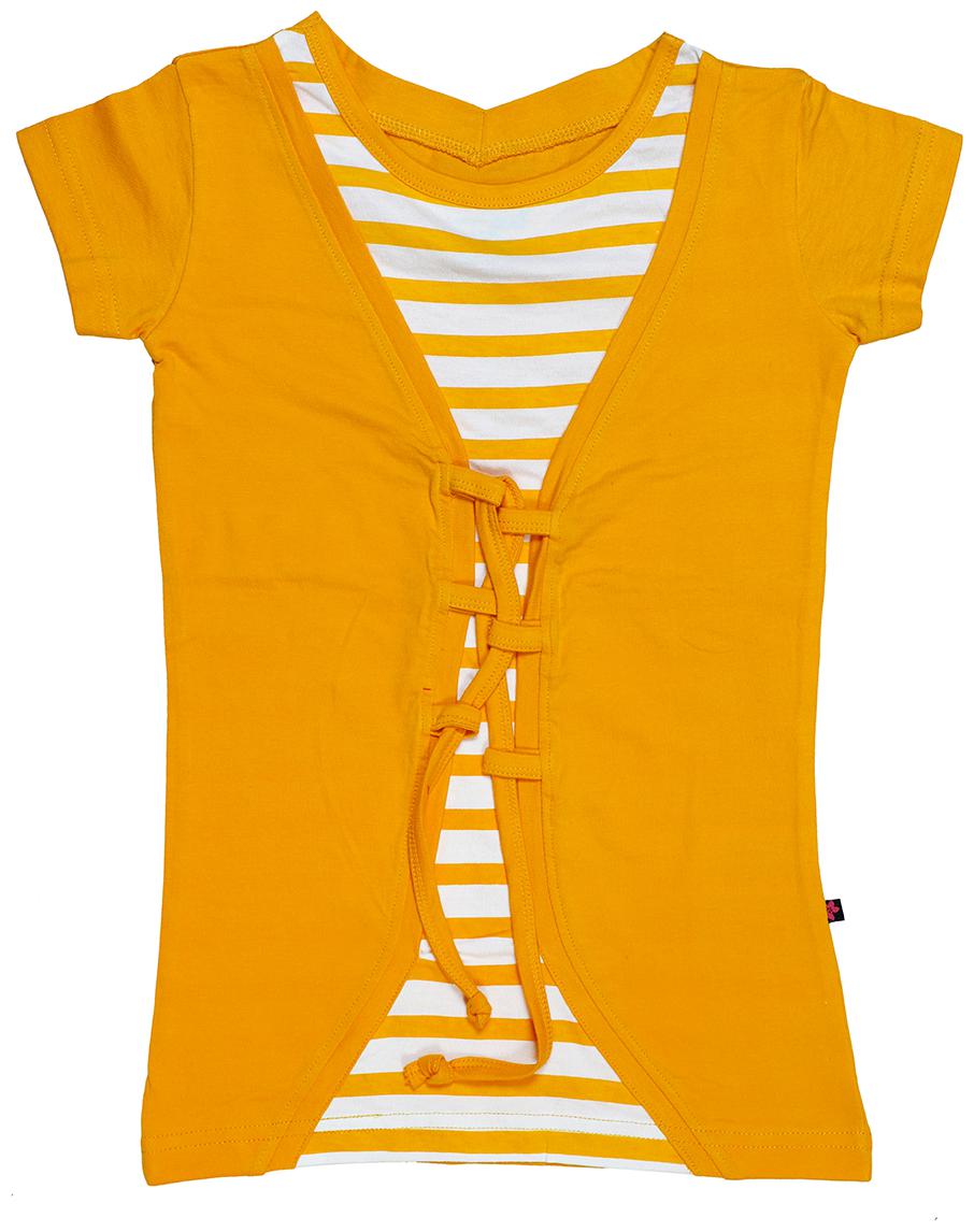 

INDIAN FLOWER Girl Cotton Printed Top - Yellow