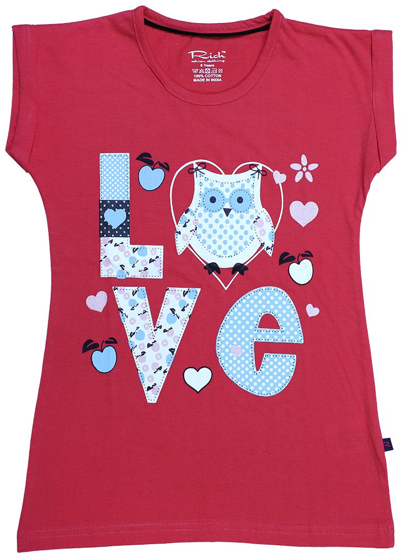 

INDIAN FLOWER Girl Cotton Printed Top - Pink