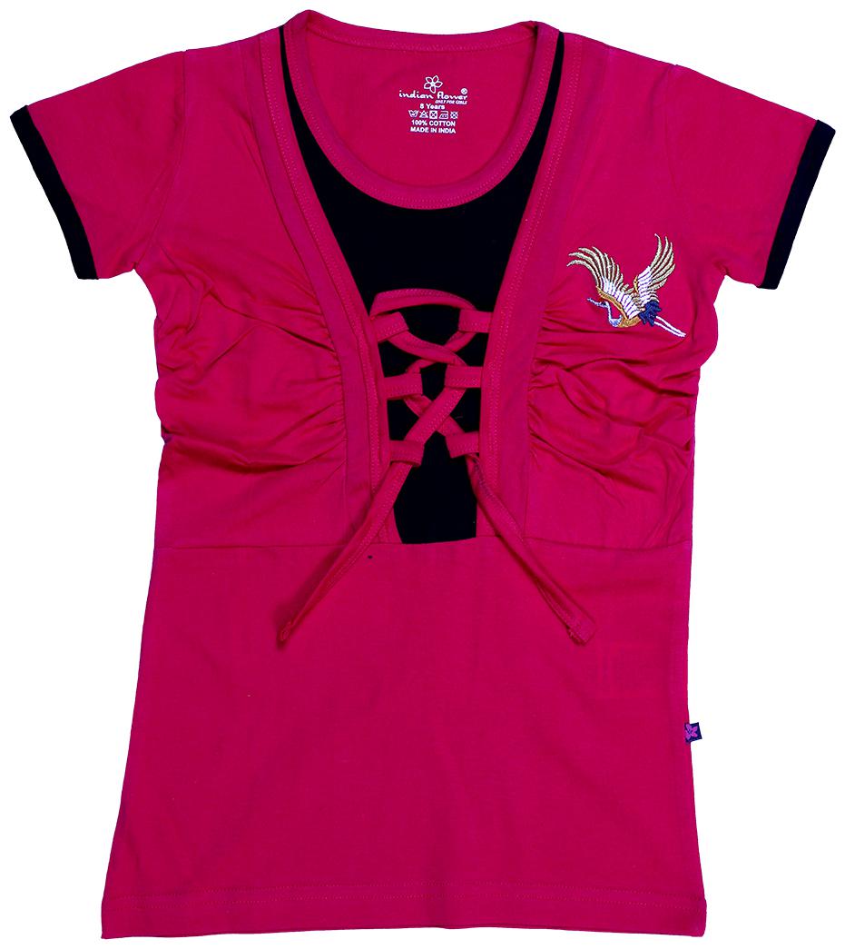 

INDIAN FLOWER Girl Top Pink