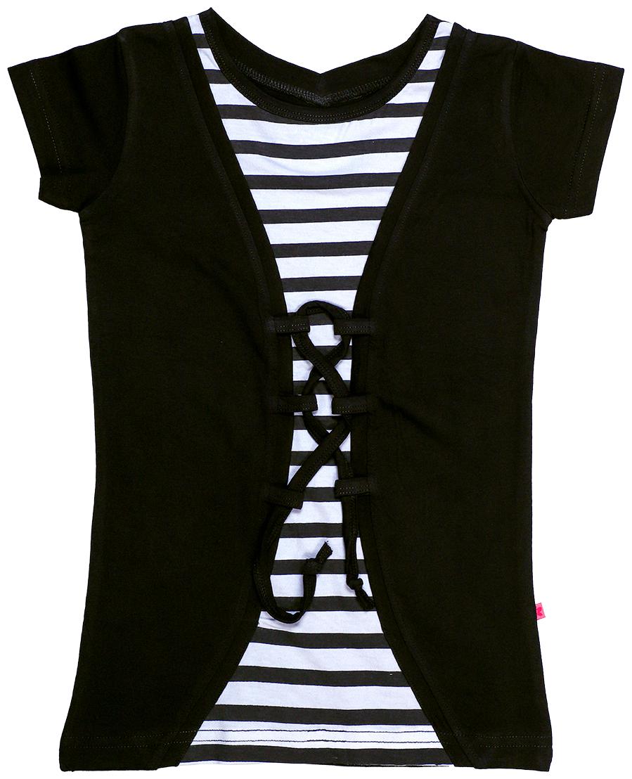 

INDIAN FLOWER Girl Cotton Printed Top - Black