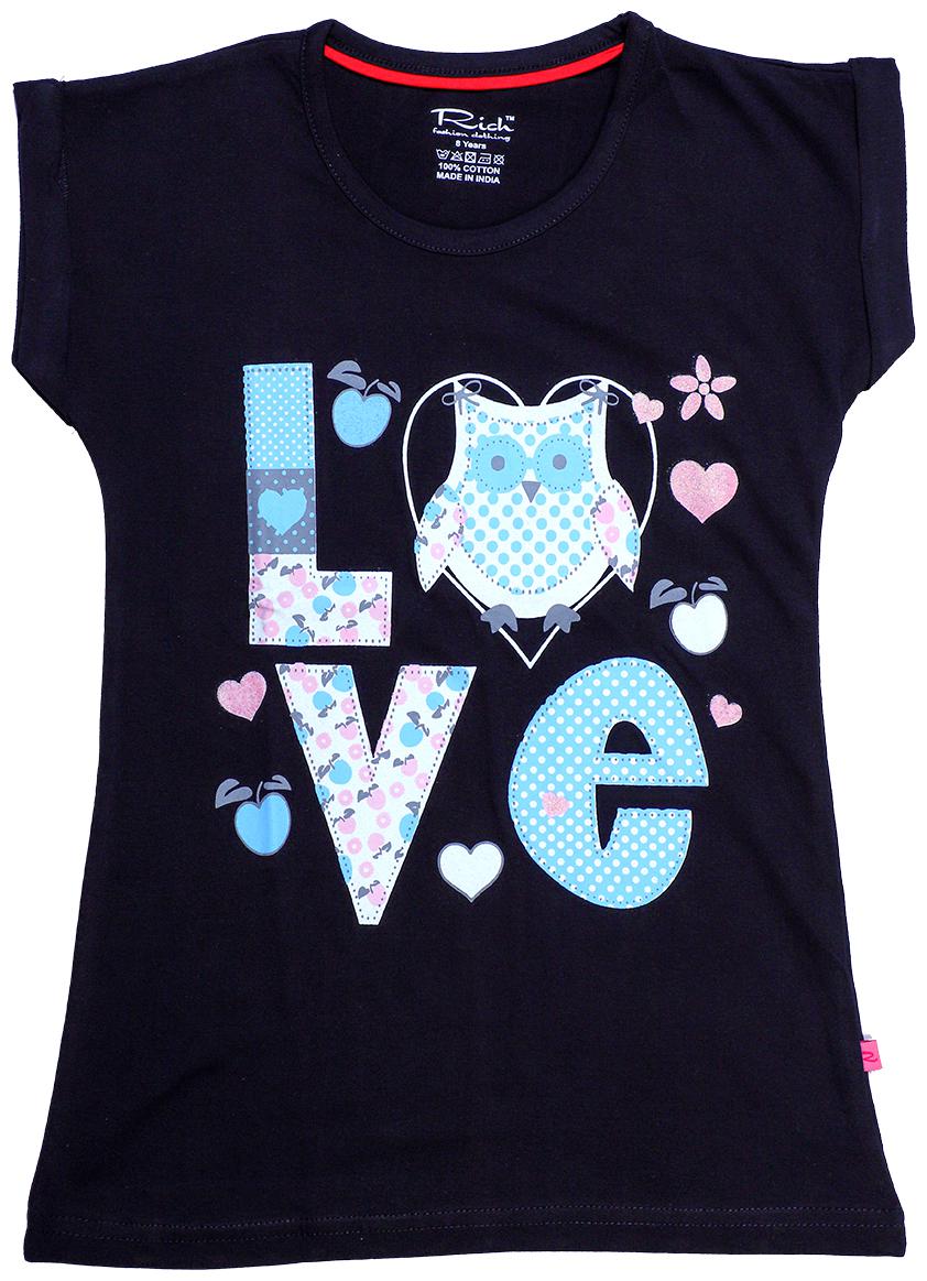 

INDIAN FLOWER Girl Cotton Printed Top - Blue