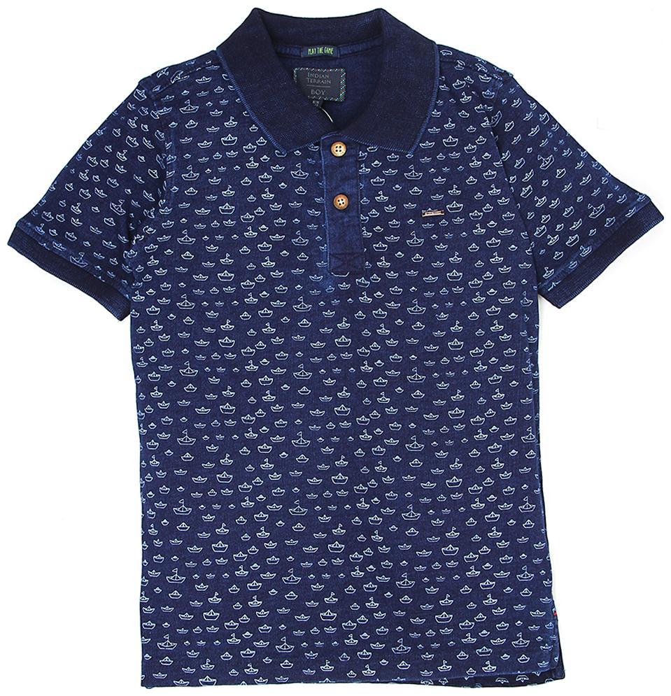 

Indian Terrain Boy Cotton Printed T-shirt - Blue