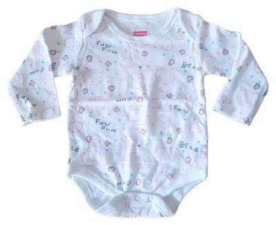 

Indirang Unisex Cotton Printed Romper - White