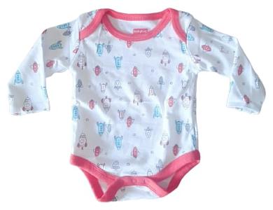 

Indirang Unisex Cotton Printed Romper - White