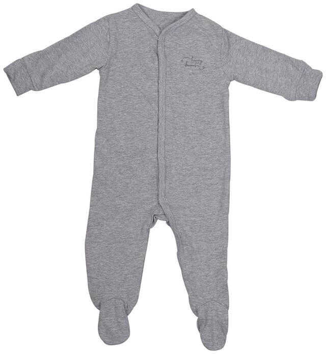Indirang Baby boy Cotton Printed Body suit - Grey