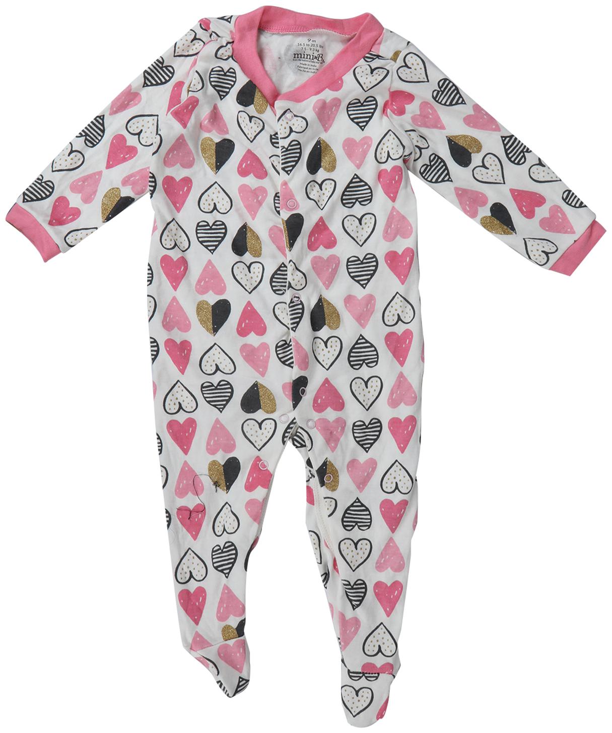 

Indirang Unisex Cotton Printed Romper - Pink