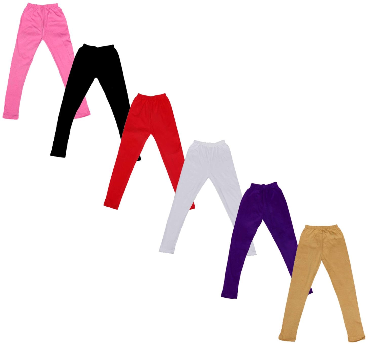

Indiweaves Baby girl Cotton Solid Leggings - Multi