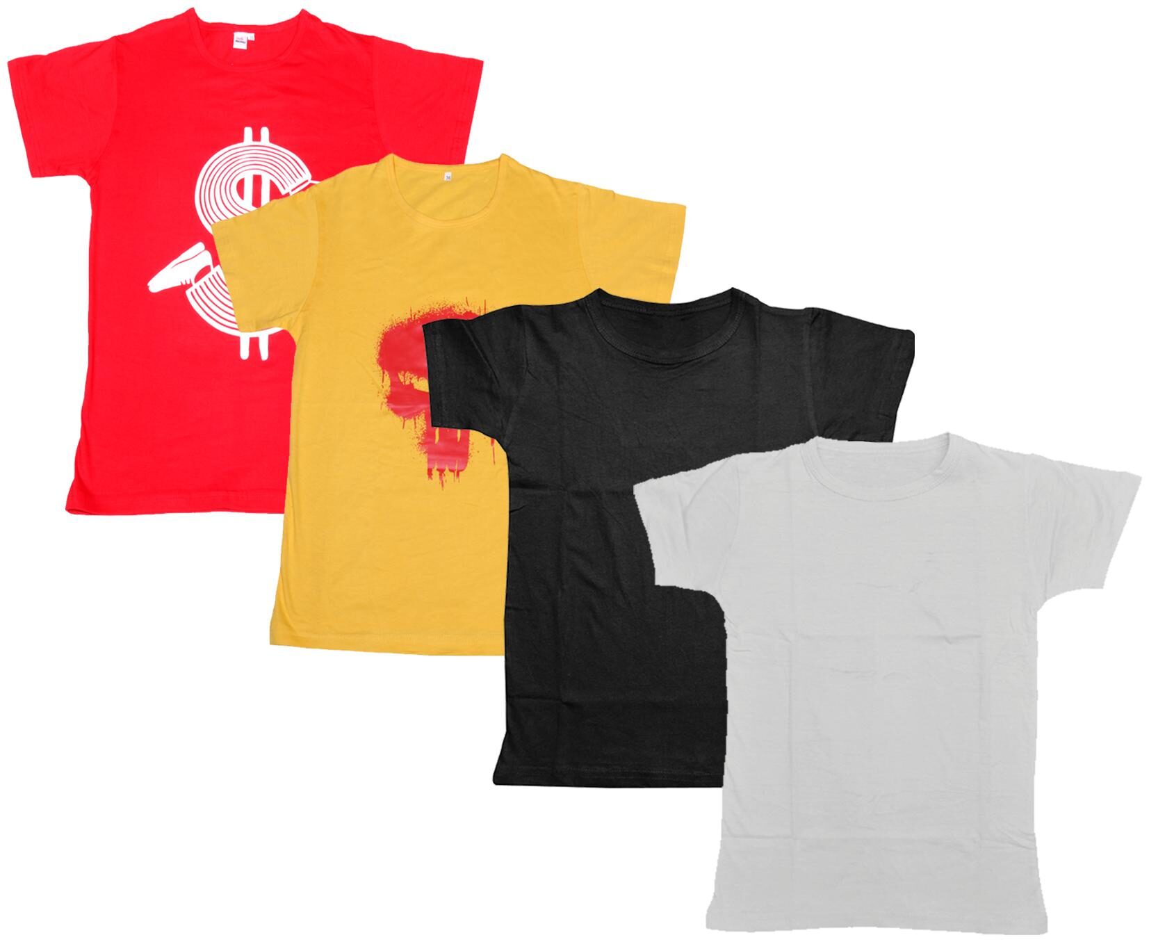 

Indiweaves Boy Cotton Solid T-shirt - Multi