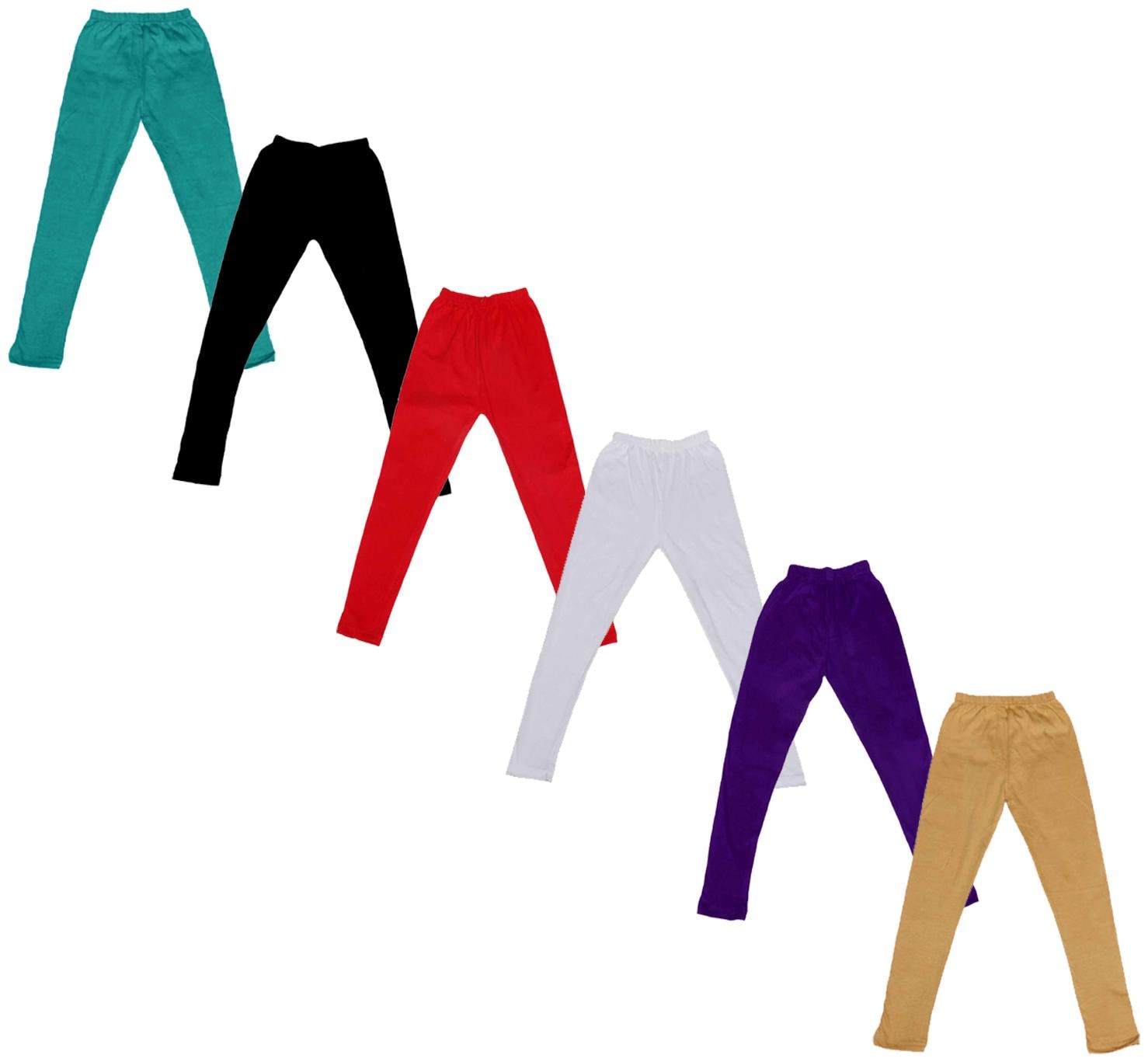 

Indiweaves Baby girl Cotton Solid Leggings - Multi